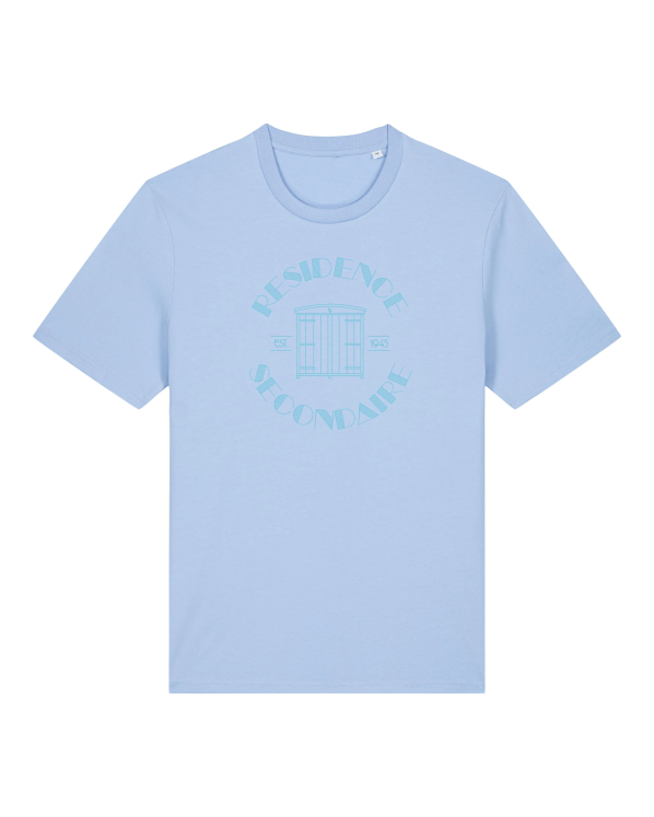 T-shirt Bio Cabane Ciel (Bleu Céleste)