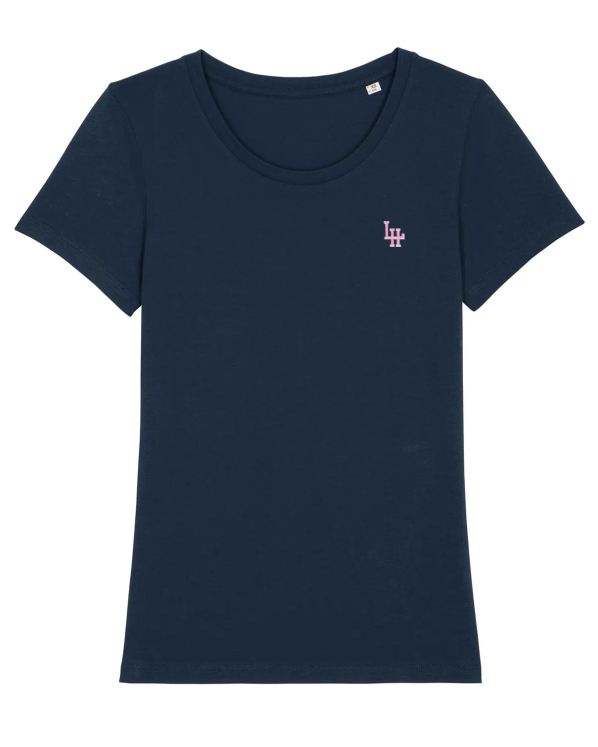 T-shirt LH Girl Marine (Rose brodé)
