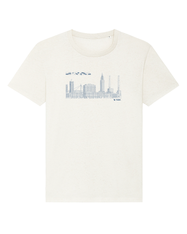 T-Shirt Mixte LH Boroughs Blanc recyclé (Bleu)
