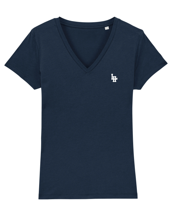 T-shirt V LH Girl Marine (Blanc)