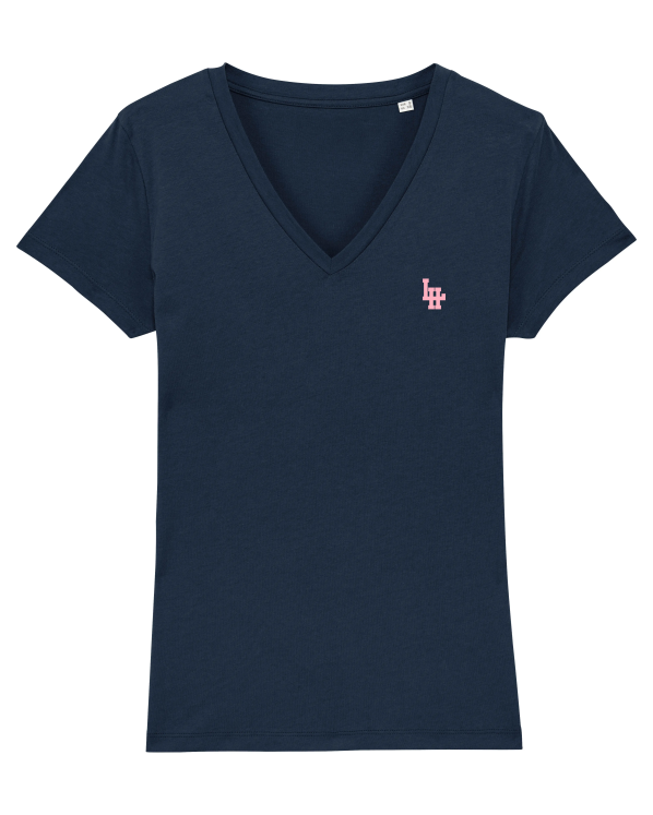 T-shirt V LH Girl Marine (Rose)