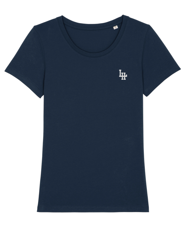 T-shirt LH Girl Marine (Blanc brodé)